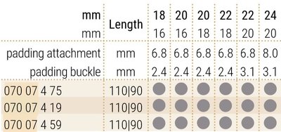 bőr óraszíj Hirsch Navigator 07007419-2, barna, aligátorbőr, hossz L