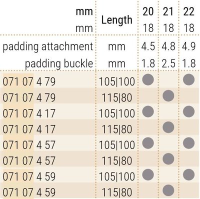 Bőr szíj Hirsch Voyager 07107459-2, fekete, aligátorbőr, hossz L
