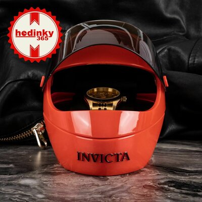 Invicta sisak alakú doboz - piros (IPM277)
