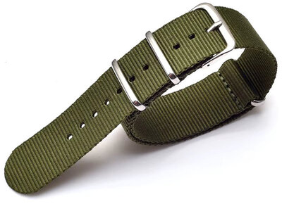 Nylon szíj Ricardo, zöld, NATO
