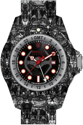 Invicta Star Wars Quartz 52mm GMT 33310 Galactic Empire Limited Edition 1977pcs