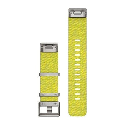 Nylon óraszíj Garmin 22mm (kompatibilis Garmin Fenix 8/7/6 (47mm), Epix 2 stb.), sárga, QuickFit, 010-12738-23