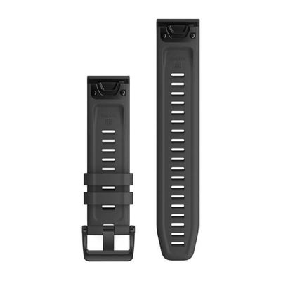 Szilikon óraszíj Garmin 22mm (kompatibilis Garmin Fenix 8/7/6 (47mm), Epix 2 stb.), szürke V1, QuickFit, 010-12863-22