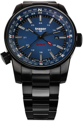 Traser P68 Pathfinder GMT Blue fém karkötővel
