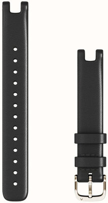 Bőr óraszíj Garmin 14mm (kompatibilis Lily), fekete V1, 010-13068-A5