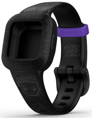 Műanyag pánt Garmin (pro Vívofit junior 3), fekete, Marvel, Black Panther