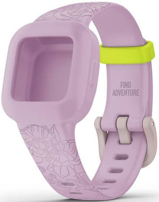 Műanyag óraszíj Garmin (kompatibilis Vívofit junior 3), rózsaszín, 010-12469-41