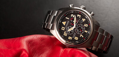 Citizen Sports Eco-Drive Super Titanium Chronograph AT2480-81E