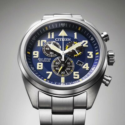 Citizen Sports Eco-Drive Super Titanium Chronograph AT2480-81L