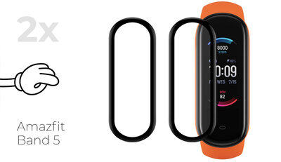 Védő 3D üveg Mosh Tempered Glass Protector 0.5mm pro Amazfit Band 5 (2ks)