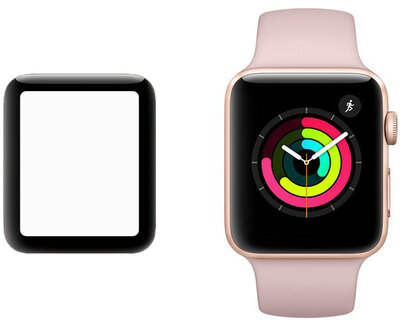 Védő 3D üveg Mosh Tempered Glass Protector 0.5mm pro Apple Watch Series 3 42mm