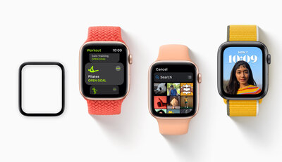 Védő 3D üveg Mosh Tempered Glass Protector 0.5mm pro Apple Watch Series 4/5/6/SE 40mm