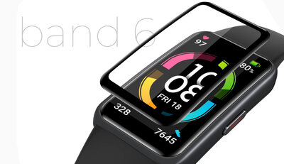 Védő 3D üveg Mosh Tempered Glass Protector 0.5mm pro Honor Band 6 (2ks)