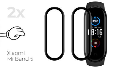 Védő 3D üveg Mosh Tempered Glass Protector 0.5mm pro Xiaomi Mi Band 5 (2ks)