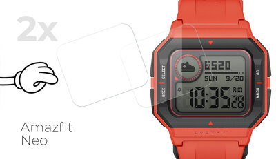 Védő üveg Mosh Tempered Glass Protector 0.3mm pro Amazfit Neo (2ks)
