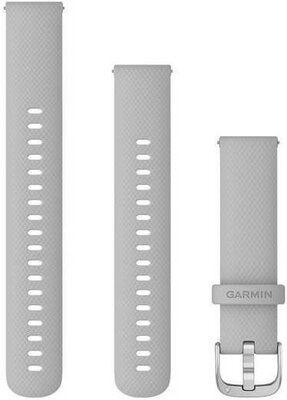 Szilikon pánt Garmin 18mm (pro Venu 2S, Vívoactive 4S, Vívomove 3S), szürke V3, Quick Release, + bővített rész