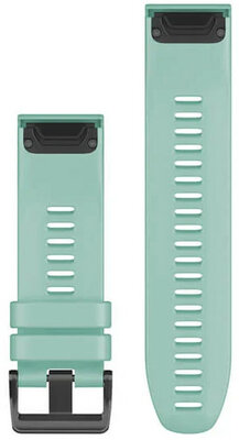 Szilikon óraszíj Garmin 26mm (kompatibilis Garmin Fenix 8/7X/6X (51mm), Tactix stb.), kék, QuickFit + meghosszabbított rész, 010-12905-00