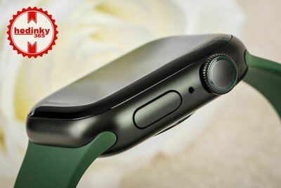 Apple Watch Series 7 GPS, 41mm Green Aluminium Case / Clover Sport Band-Regular