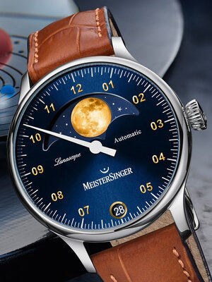 MeisterSinger Lunascope Automatic Moonphase Date LS908G_SG03