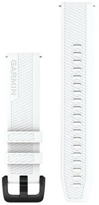 Szilikon óraszíj Garmin 20mm (kompatibilis Venu, Venu Sq, Venu 2+ stb.), fehér, Quick Release, 010-13076-02