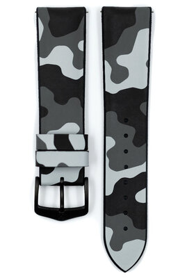 Hirsch John L 0925088030-5 kaucsuk szíj, terepmintás, természetes kaucsuk, hossz L, Quick Release