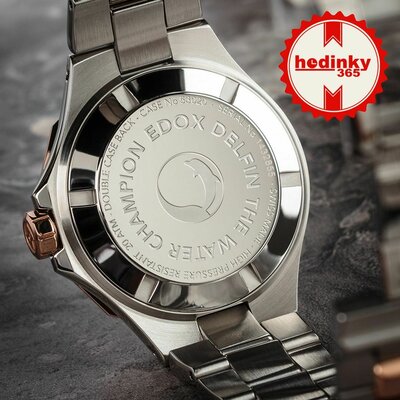 Edox Sport Delfin Diver Date Lady 53020-357rm-ror