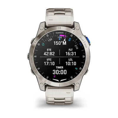 Garmin D2 Mach 1, Vented Titanium Bracelet (+ pót szíj)