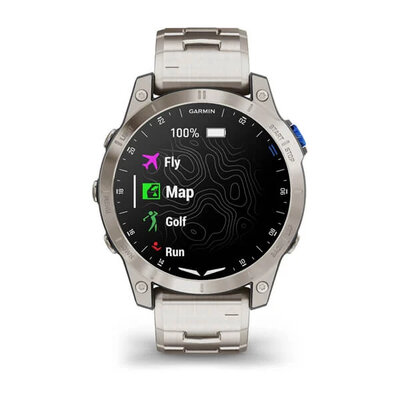 Garmin D2 Mach 1, Vented Titanium Bracelet (+ pót szíj)