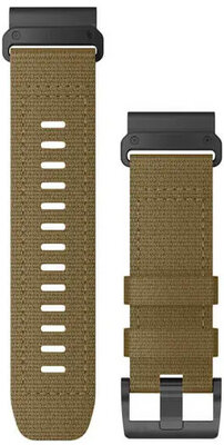 Nylon pánt Garmin 26mm (pro Garmin Fenix 8/7X/6X (51mm), Tactix aj.), barna, QuickFit