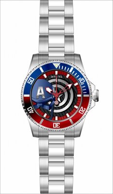 Invicta Marvel Quartz 44mm 29680 Captain America Limited Edition 3000pcs