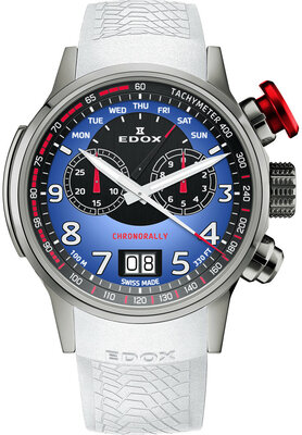 Edox Chronorally Quartz Chronograph 38001 TINR BUDN BMW Limited Edition 2000pcs (+ pótszíj)