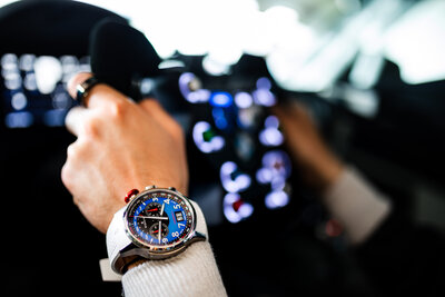 Edox Chronorally Quartz Chronograph 38001 TINR BUDN BMW Limited Edition 2000pcs (+ pótszíj)