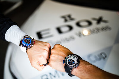 Edox Chronorally Quartz Chronograph 38001 TINR BUDN BMW Limited Edition 2000pcs (+ pótszíj)