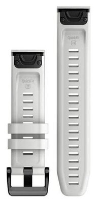 szilikon óraszíj Garmin 22mm (kompatibilis Garmin Fenix 8/7/6 (47mm), Epix 2 stb.), fehér V1, QuickFit, 010-13123-00