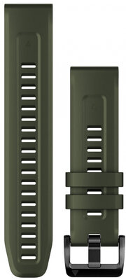 szilikon óraszíj Garmin 22mm (kompatibilis Garmin Fenix 8/7/6 (47mm), Epix 2 stb.), zöld V1, QuickFit, 010-13111-03
