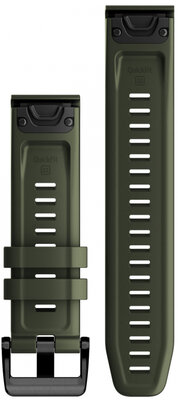 szilikon óraszíj Garmin 22mm (kompatibilis Garmin Fenix 8/7/6 (47mm), Epix 2 stb.), zöld V1, QuickFit, 010-13111-03