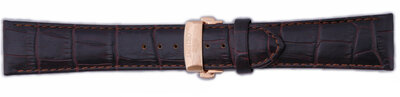 Bőr óraszíj Orient UDCVWRT 24mm (kompatibilis model FETAC), barna