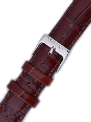 Bőr óraszíj Orient UDDUGST 18mm (kompatibilis a FNRAP modellel), barna