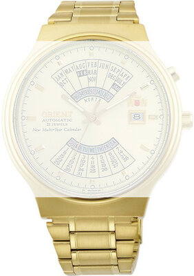 Rozsdamentes acél óraszíj Orient KCDQBGG 20mm (kompatibilis model FEU00), arany