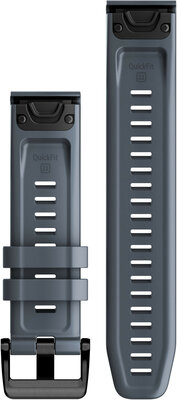 szilikon óraszíj Garmin 22mm (kompatibilis Garmin Fenix 8/7/6 (47mm), Epix 2 stb.), kék V2, QuickFit, 010-13111-05