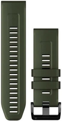 szilikon óraszíj Garmin 26mm (kompatibilis Garmin Fenix 8/7X/6X (51mm), Tactix stb.), zöld V1, QuickFit, 010-13117-03