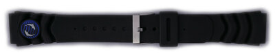 Szilikon óraszíj Orient VDCLXSB 22mm (kompatibilis FAA02, FEM65), fekete