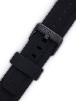 Szilikon óraszíj Orient VDESB0B 22 mm (kompatibilis modely FTW01, FUNE9), fekete