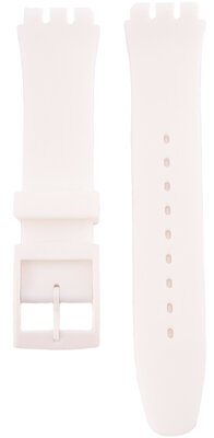 szilikon óraszíj Ricardo Barletta (kompatibilis Swatch), fehér