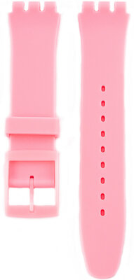 Szilikon óraszíj Ricardo Barletta (kompatibilis Swatch), rózsaszín