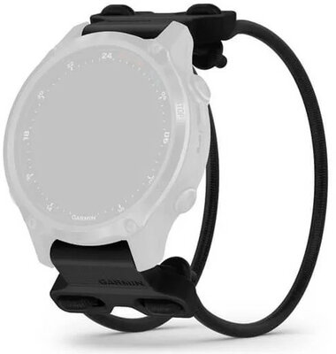 Szilikon óraszíj Garmin 20mm Bungee Mount (kompatibilis a Garmin Fenix 8/7S/6S (43mm) stb. modellekkel), fekete, QuickFit, 010-13249-00