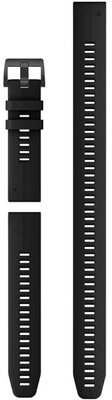 Szilikon óraszíj Garmin 22mm (kompatibilis a Garmin Fenix 8/7/6 (47mm), Epix 2 stb. modellekkel), fekete, QuickFit, + meghosszabbított rész, 010-13113-02