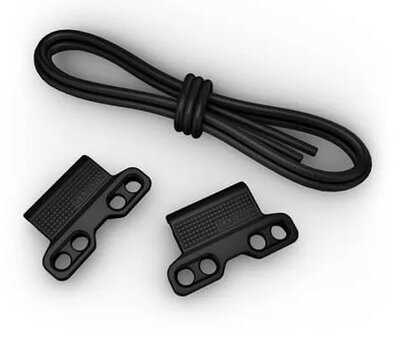 Szilikon óraszíj Garmin 22mm Bungee Mount (kompatibilis a Garmin Fenix 8/7/6 (47mm), Epix 2 stb. modellekkel), fekete, QuickFit, 010-13249-01