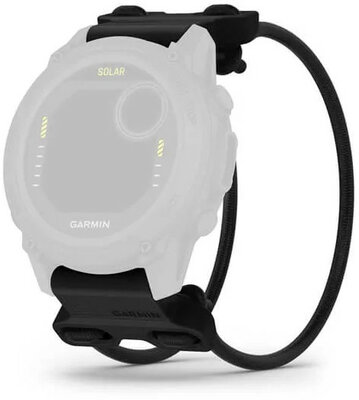 Szilikon óraszíj Garmin 22mm Bungee Mount (kompatibilis a Garmin Fenix 8/7/6 (47mm), Epix 2 stb. modellekkel), fekete, QuickFit, 010-13249-01