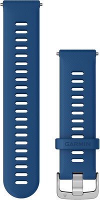 Szilikon óraszíj Garmin 22mm (Venu, Forerunner 255, Vívoactive 4 stb.), kék, Quick Release, 010-11251-3D
